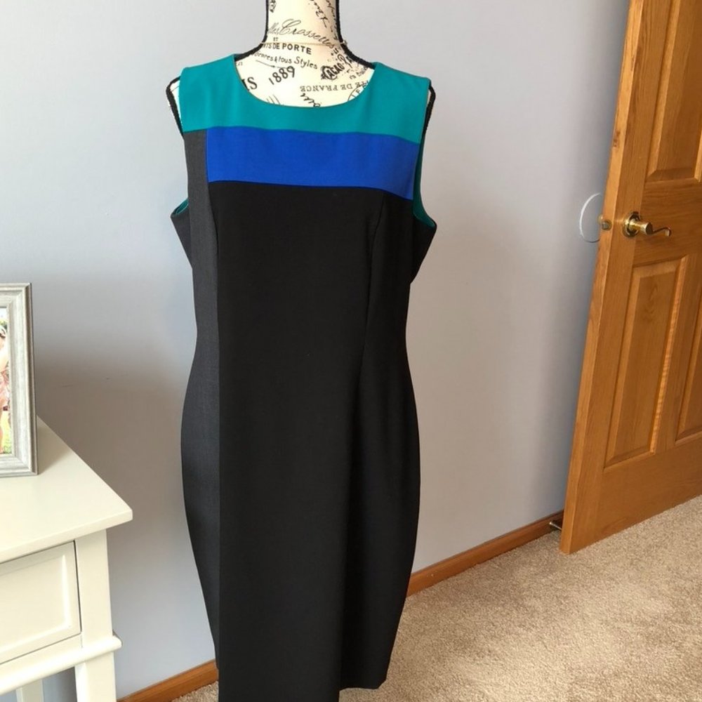 Calvin Klein Color Block Dress - Size 12